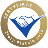 Certyfikat Złoty Płatnik 2018