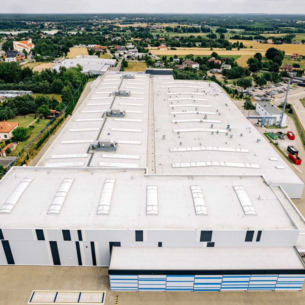 Odwodnienie dachu hali stalowej